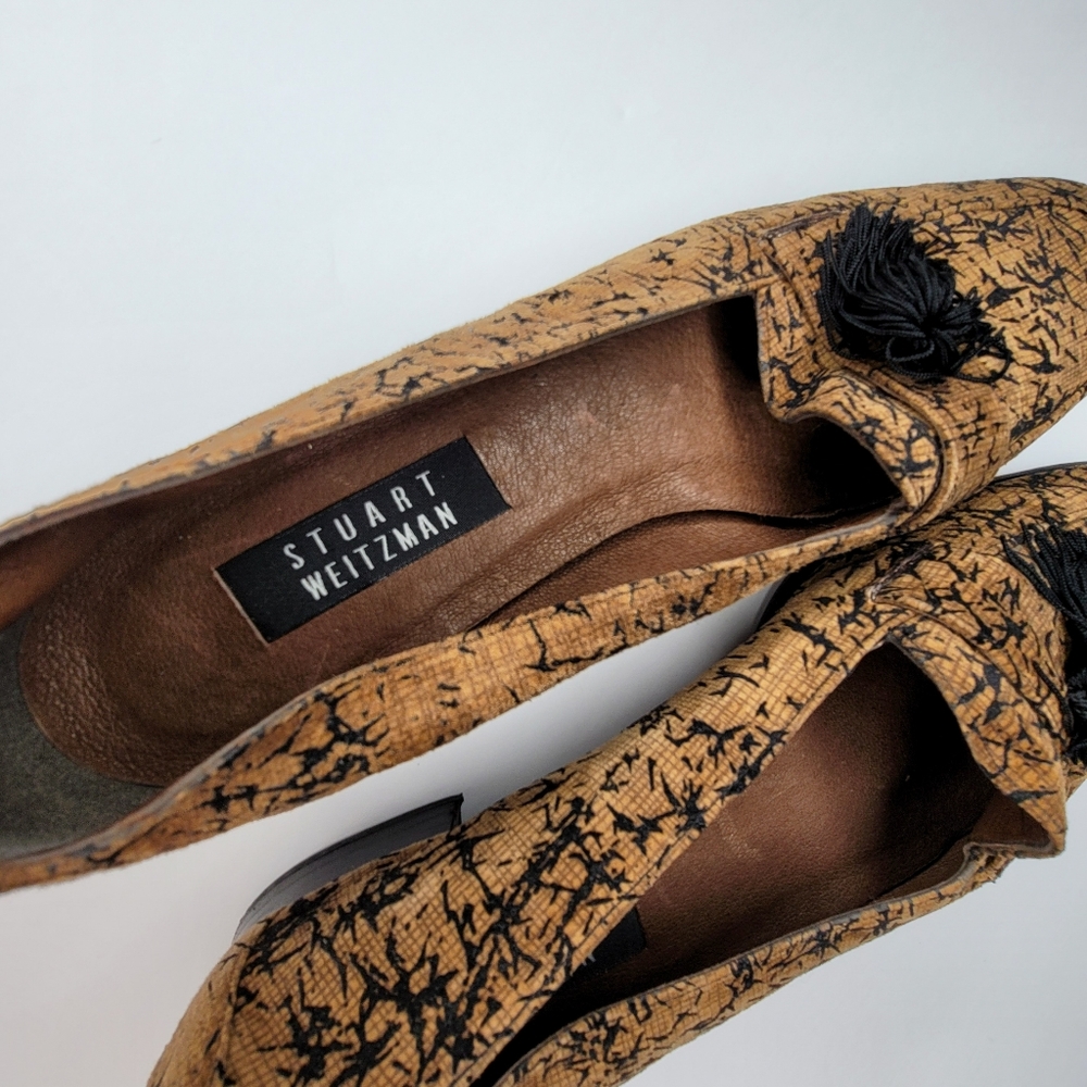 Stuart Weitzman Loafers With Tassles Size 11 Aa - image 5
